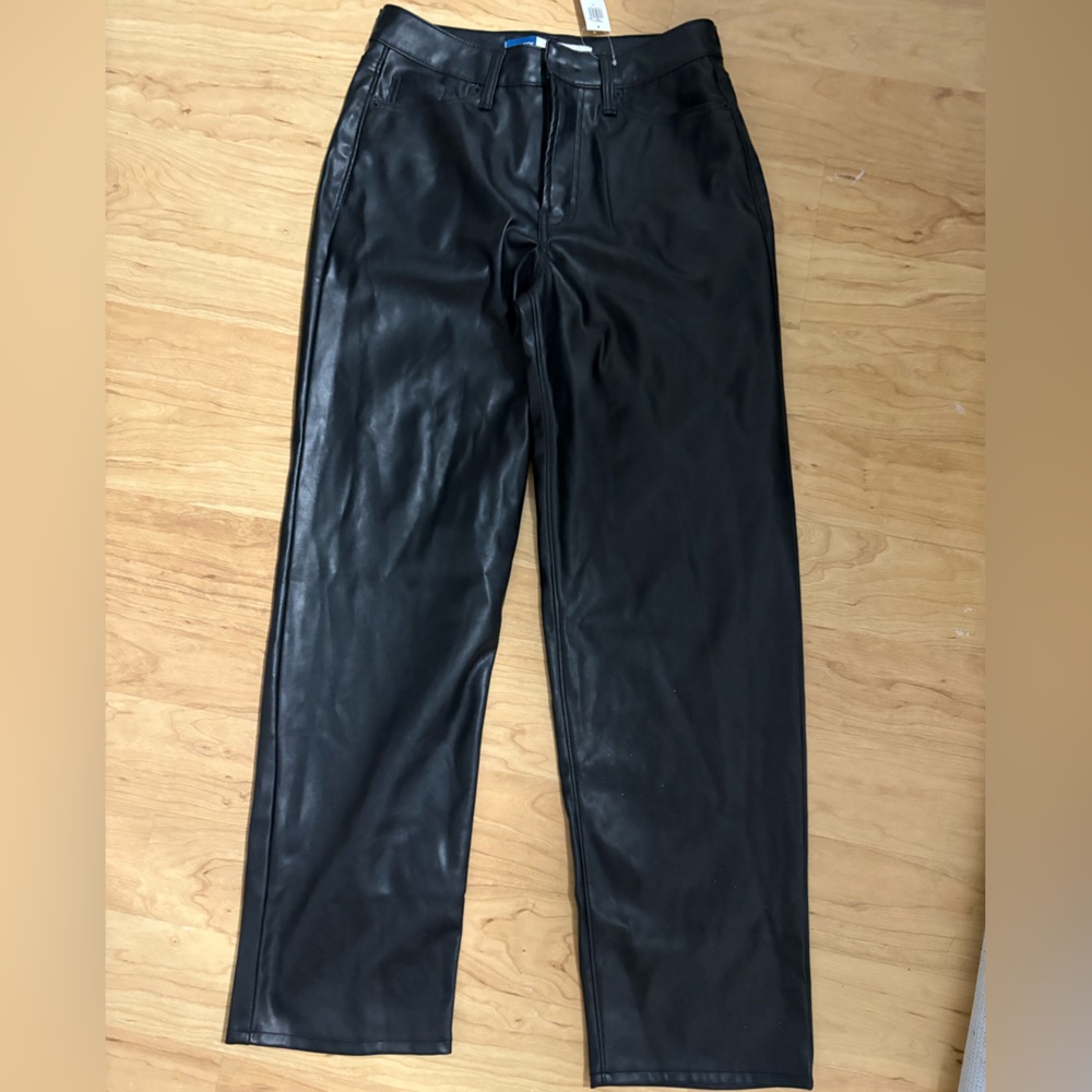 Old Navy Black Faux Leather Pants